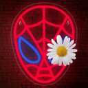 Spider Neon Sign,Spider LED Sign for Children Room,Anime Neon Lights,Superheo Light Up Sign for Bedroom,Game Room,Cool Gifts for Man,Children,Teen Boys,Anime Movie Fans,Size 13.4*10.6 in(XD132) (S-Red&Blue)