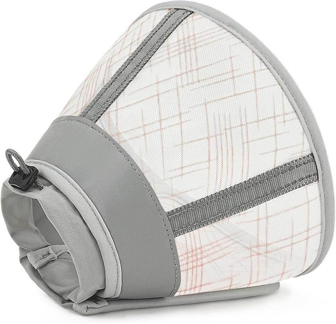 Supet Cat Collar Soft to Stop Licking, Breathable Air Mesh Cone for Cats After Neuter Surgery, Anti-Scratch Head Cone for Small Kitten Cats (M)