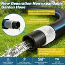 Garden Hose 15FT Non-expandable Heavy Duty HosesKink-free Flexible Water Hose, Leak-proof Hybrid Water Pipe with Male to Female Fittings for Garden, Car, House Cleaning
