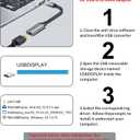 Reborn USB to HDMI Adapter, 1080P@60Hz USB 3.0 Male to HDMI Female Multi-Display Cable Converter Suitable for Macos Windows 7/8/10/11 - Driver Installation is Required