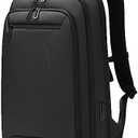 FENRUIEN Business Laptop Backpack for Men, Slim USB Travel Backpack Lightweight Water Resistant Unisex Work/College 15.6 Inch Computer Backpack Black