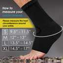 POWERLIX Legs Orthopedic Brace Compression Support Sleeve (Pair) for Swelling, Sprain, Plantar Fasciitis, Arthritis, Tendinitis, Medium