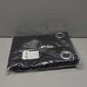 NICETOWN Pitch Black Solid Thermal Insulated Grommet Blackout Curtains/Drapes for Bedroom Window (2 Panels, 42 inches Wide by 63 inches Long, Black)