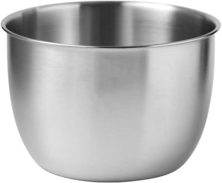 Gigicloud Stainless Steel Mixing Bowl, 304 Stainless Steel Deep Bowl Deep Anti-flying Design Kitchen Metal Bowls for Cooking Baking Mixing Marinating Cake Bread Salad