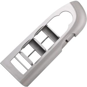 Window Control Switch Bezel Cover for Door Switch Left Driver Side Compatible with 2007-2009 Chevy Chevrolet Silverado GMC Sierra 1500 2500 3500 Window Switch Trim Accessories Parts (Power Folding Mirror, Gray - FL)