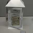Memorial Lantern Bereavement Gifts in Memory of Loved One Memorial Gifts for Loss of Mother Remembrance Sympathy Gifts for Loss of Loved One with LED Candle and Remote (Mom White)