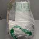 bUCLA 150PCS Green Plastic Plates - Green and Gold Disposable Include 25 Each (Dinner & Dessert) Plates, 25 Knives, 25 Forks, 25 Spoons and 25 Cups, Ideal for Party&Christmas