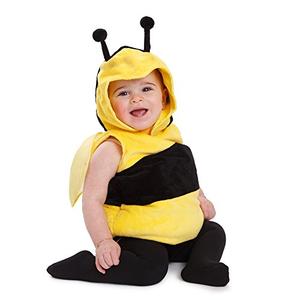 Dress Up America Bee Costume - Toddler Fuzzy Bee Halloween Costume & Outfit for Kids, 6-12M