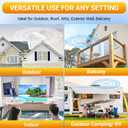 Outdoor TV Antenna 360 Omni-Directional Reception, 4K Digital HDTV Outdoor Antenna for Smart TV Local Channels with 32.8ft Cable & Long Range for Attic/Camper/RV - Fit TVs with Built-in Tuner