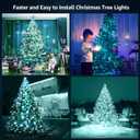 Christmas Tree Lights 280LED 10 Lines Christmas Lights for Tree 8 Lightting Modes for 4 ft-7 ft Christmas Tree, UL Certified Waterproof Indoor Outdoor Christmas Decorations(CoolWhite)
