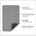Bosap Bath Mat, Ultra Thin Bathroom Rugs, Rubber Bath Mats for Bathroom, No Slip Bath Rugs, Quick Dry, Machine Washable, Low Pile, Absorbent, Shower Outside, Sink, Home Decor Accessories.Grey,1'5"x2'3" (2 Pack)