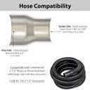 Hose Adapter for DeWalt & Craftsman Sanders - Made in USA - DWE6411, DWE6420, DWE6421, DWE6423, DCW200, DCW210, CMEW230, CMEW231, CMCW220B, CMCW222B (2-1/2" Hose)