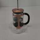 BAYKA 34oz 1 Liter French Press Coffee Maker,Mothers Day Gifts for Mom,Coffee Lover Gift,Heat Resistant Thickened Borosilicate Glass Stainless Steel Brewer,Cold Brew Cafetera Teapot for Kitchen,Copper