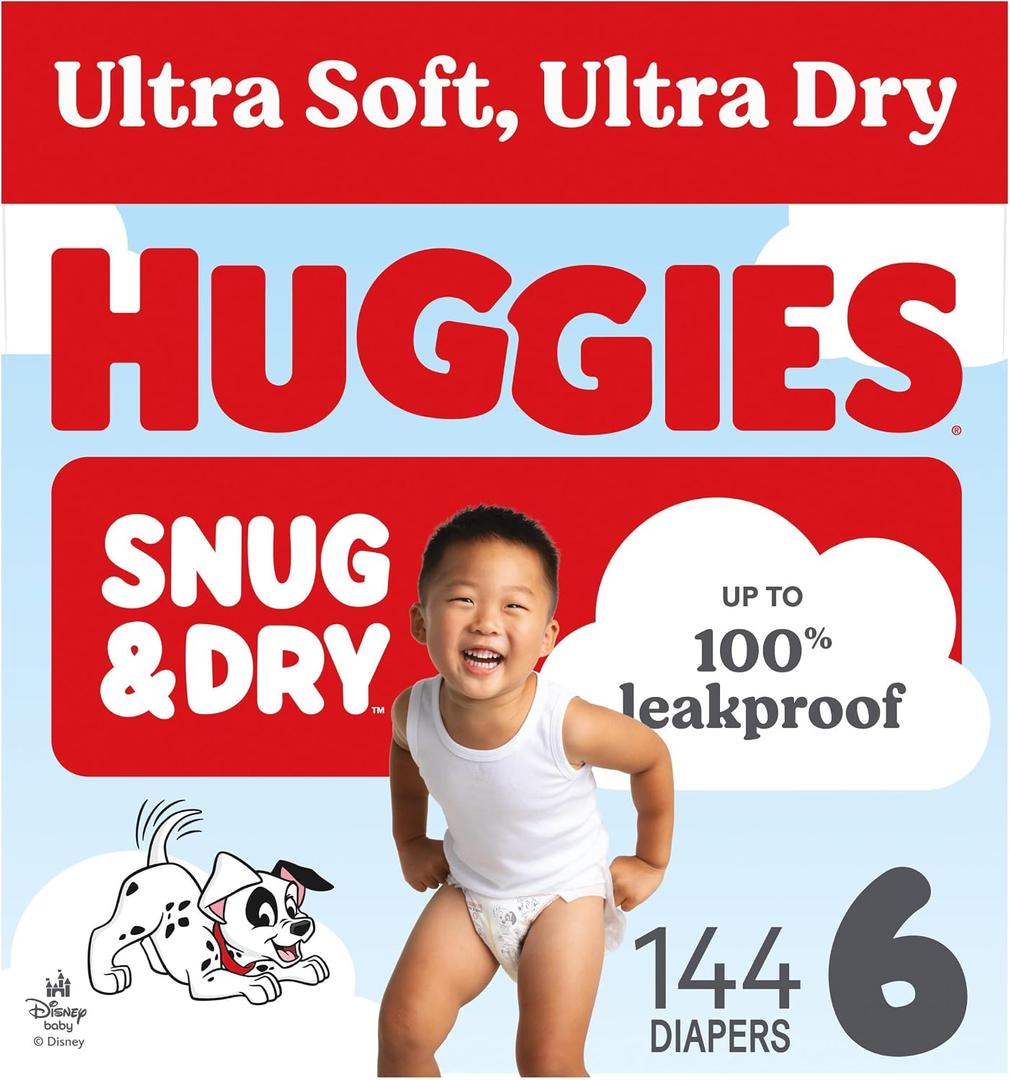 Huggies Snug & Dry Diapers Size 6, 144 Count