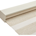 Joydeco Linen Zebra Blinds for Indoor Windows, 28" W x 64" H, Beige