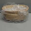 10" Banneton Bread Proofing Basket, Sourdough Proofing Basket Set of 2, Bread Banneton Basket for Professional & Home, Oval Bread Proofing Baskets for Sourdough