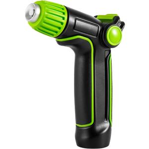 5 x Garden Hose Nozzle with High Pressure, 100% Heavy Duty Metal High Pressure Hose Nozzle with 4 Spray Patterns, Thumb Control On Off Valve for Lawn Plant Watering, Washing Car,Washing Pet and Home Use
