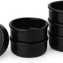 Areste Mexican Clay Cookware Set of 6 – Full Black Terracotta Pots, Bowls, Plates & Serving Dishes – Spanish Earthenware for Baking, Yogurt, Kheer, Meat, Vegetables – Cazuelas Mexicana