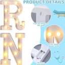 Ceenna 2 Pcs RN Nursing 2026 Graduation Party Decoration Rn LED Light up Letters 3D Marquee Grad Nurse Tables Centerpieces Signs for Class of 2026 Congrats Nursing School Survivor Party Supplies