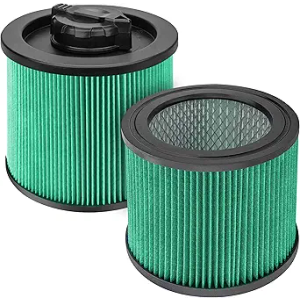 Fette Filter - DXVC4003 Premium HEPA Cartridge Filter Replacement Compatible with DeWalt DXV04T DXV05P DXV05S DXV08S DXV06G for 4 Gallon Wet Dry Vacuum - Pack of 2