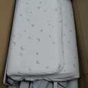 Ezebaby Bedside Bassinet for Baby, Portable Baby Bassinet Bedside Sleeper for Newborn Infants with Wheels Storage Basket, Adjustable 7 Heights and All Mesh Sides