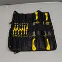 17PCS File Set with Tool Bag, Includes 4PCS Large Metal File, 12PCS Needle File and Wire Brush,Work for Metal, Wood and More