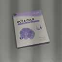 NEWGO Breast Ice Pack 2 Pack Gel Ice Pack for Breast Surgery, Reusable Nursing Ice Pack Hot or Cold Therapy Breast Pad for Breastfeeding, Engorgement Relief (Purple)