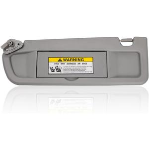 EKLN Sun Visor Left Driver Side LH with Mirror, Fit for 2006 2007 2008 2009 2010 2011 Honda Civic, Replaces OE# 83280-SNA-A01ZC, Color: Light Gray (Left Driver Side)