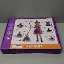 MSKOLER Witches Costume for Girls 3-8 6-12, Halloween Witches Dresses with Broom, Hat for Role Playing, Fairytale Halloween Party Birthday Gifts for Kids Toddlers Girls Age 3-5 5-8 8-12 (Medium)