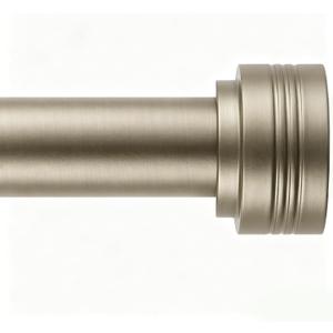 Sand Nickel Curtain Rods for Windows 18-45 Inch,Adjustable Length 1 Inch Diameter Heavy Duty Curtain Rod for Bedroom/Kitchen/Dorm/Apartment/Door