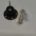 Dog Tie Out Stake Anchor, 360 Swivel Dog Tie Out Cable Runner for Yard Camping (Black)