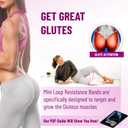 Latex Mini Resistance Bands Sets for Trainers, Bootcamp, Gym for Men and Women in Fun Colors - Ebook, Videos and Workout Chart Included by Iron Core Fitness (#4 Electric Rose, 10 x Medium)