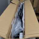 Folding Desk, 31.5" Hairpin Legs Small Desk with Power Strip for Bedroom, Space Saving Foldable Computer Desk for Home Office, No Assembly Need, Black