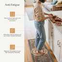 GENIMO Kitchen Mats for Floor, Washable Anti Fatigue Mat for Cushioned, 17.3"x59", Waterproof Kitchen Rugs, Non Slip Foam Comfort Standing Mat Rug for Home, Runner, Sink, Laundry, Bordeaux