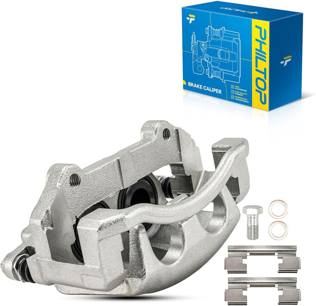 PHILTOP Brake Caliper Front Left Compatible with 2005-2010 Jeep Grand Cherokee, 2006-2010 Jeep Commander, 18-B4991