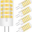 5 Pack G4 12V LED Light Bulbs, 4W (40w 30w Halogen Equivalent) Warm White 3000k AC DC 400 LM, G4 JC T3 Bi-Pin Base Bulb for Home and Landscape Lighting