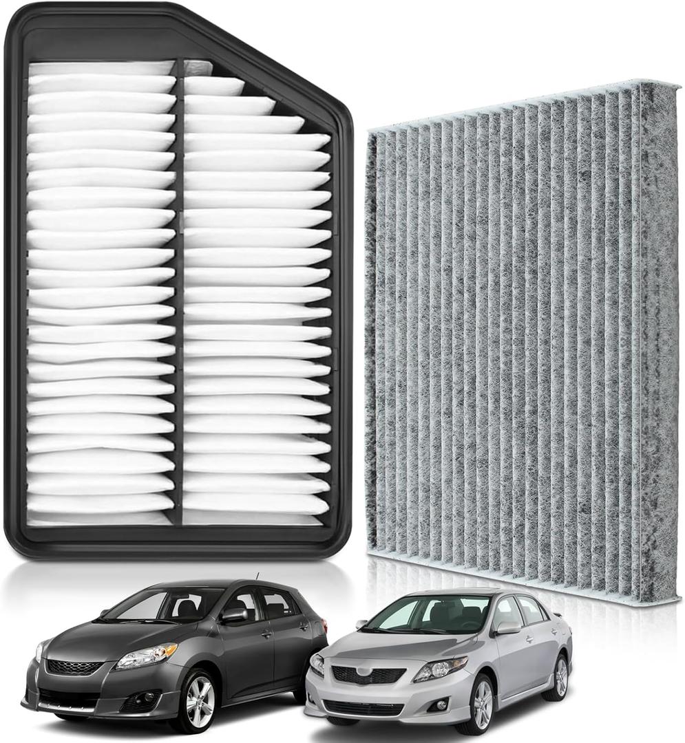 28113-3X000 97133-2H000 Engine Air Filter & Cabin Air Filter Combo Set for Hyundai Elantra 1.8L 2.0L (2011-2017) for Kia Forte Koup Forte5 Rondo 1.8L 2.0L (2014-2018)