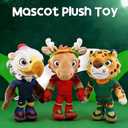 2026 World Cup Mascots Plush Toys Set, 8 Inch Soft Mascot Dolls, Gift for Fans, World Cup Merchandise（3PCS）