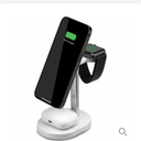 iLive 3-in-1 Wireless Charging Stand - White