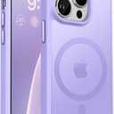 Vooii for iPhone 13 Pro Phone Case,[Compatible with Magsafe] Translucent Matte Shockproof Women Men Girl Protective Case Cover for iPhone 13 Pro (ONLY) 6.1", Light Purple