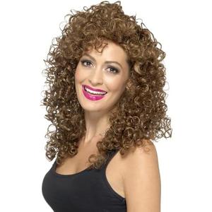 Smiffy's Women's Boogie Babe Wig Blonde Long Curly