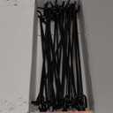 HUHOLE Black Pegboard Hooks 12 Inch, 25PC, Heavy Duty Peg Board Hooks, Fit 1/4" Peg Board