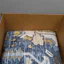 RUGSURE Washable Area Rugs - Perfect for Living Room, Bedroom, Kids Room, Nursery - Stain & Water Resistant Non-Slip, Pet & Child Friendly, Vintage Tribal Area Rugs (Navy, 9' x 12')