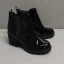 Shoes Jaber Ankle Boot W Lug Sole Elastic Gore and Chunky Heel, Black, Size 8