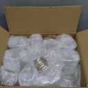 Chunful 12 Pcs Glass Mason Jar with LED Lights for Table Centerpiece Decorations Set Clear Rustic Farmhouse Coffee Table Decor with LED Lights for Wedding Dining Room Kitchen Decor (Warm Light)