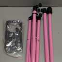 ZQIAN BEAUTY Wig Stand Tripod 50 Inch Metal Wig Mannequin Head Tripod Stand For Hairdressing Training Head Adjustable Wig Tripod Stand with Tool Tray (Pink, Mannequin Head Not Included)