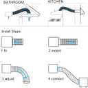 4-Inch Dryer Vent Hose 10FT, Flexible Aluminum Duct with 2 Clamps, Heavy-Duty Four Layer Protection for HVAC Ventilation and Exhaust