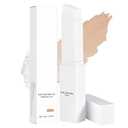 gtalmp Cover Cream Stick, Color Changing Foundation Stick, Skin Matching Cover Cream with Medium to Full Coverage Dewy Finish Base Makeup, Dual-Ended with Detachable Brush (Natural)