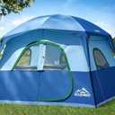 WildFinder Camping Tent 6 Person, Family Tent with Rainfly, 120''x108''x78''