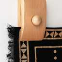 4 Large Quilt Hangers for Wall for Display, Wooden Rug Hangers for Wall Hangings, Decorate with Your Blanket and Tapestry Hangers (Light, 4 Large Clips with Hardware)